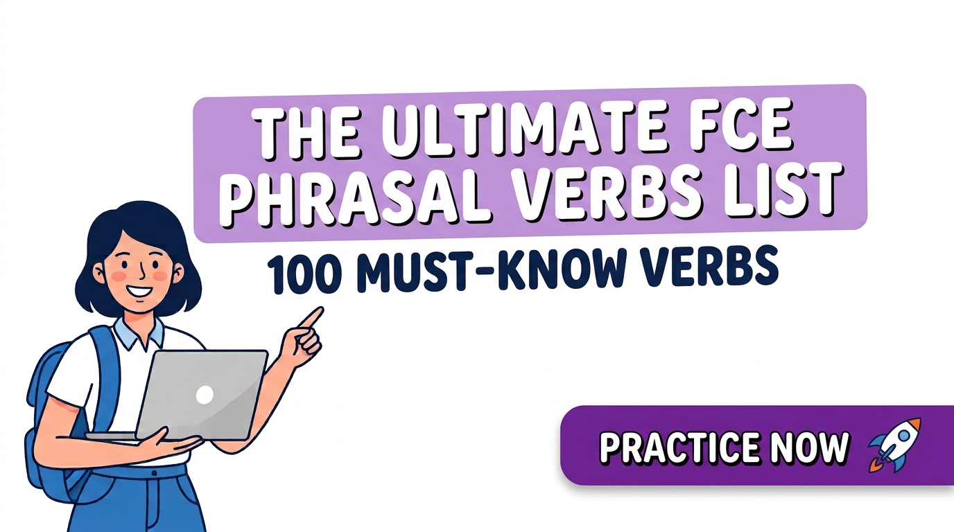 B2 FCE Phrasal Verbs List (100 Must-Know) + PDF