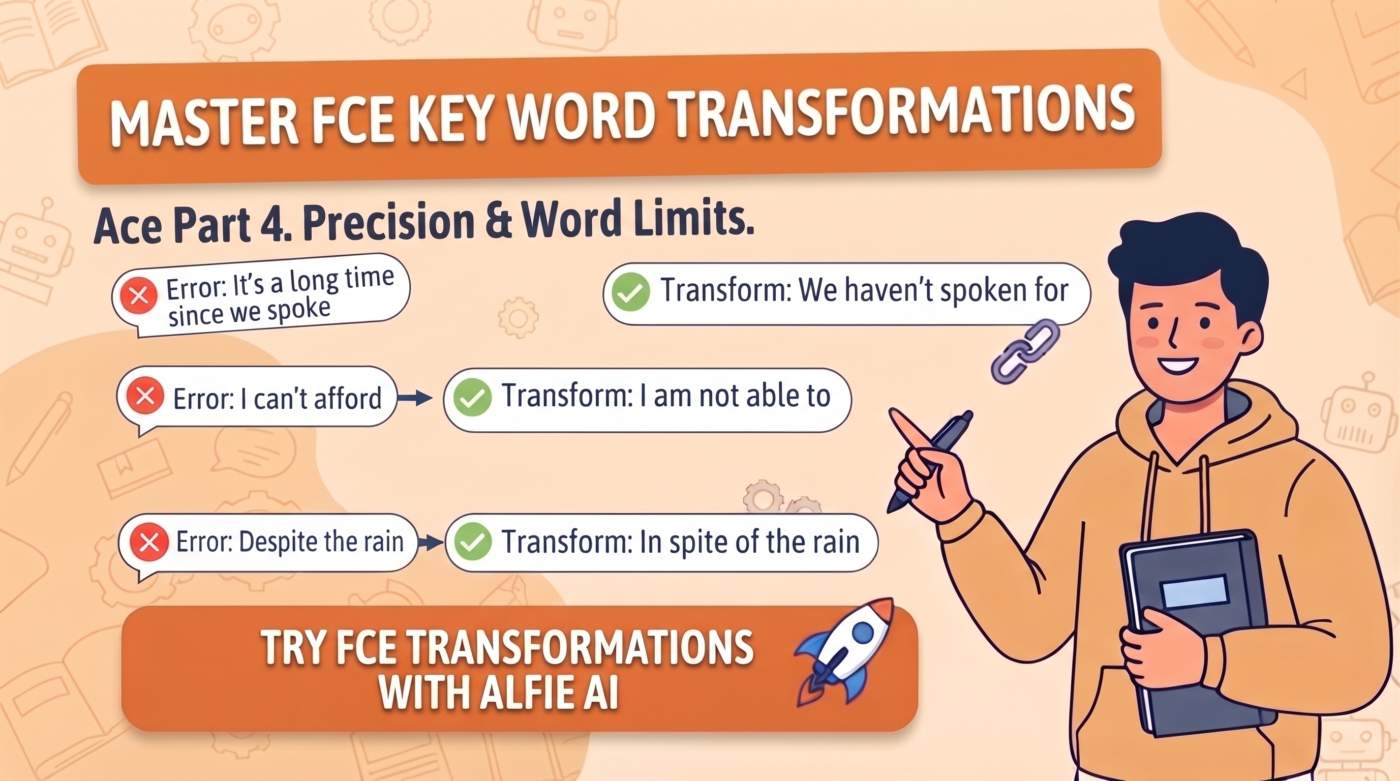 FCE Use of English Part 4: Practice Tests(3 Free exercises)